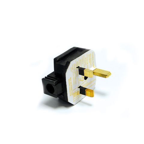 Elite Perma 13amp Black Rubber Plug 13APR