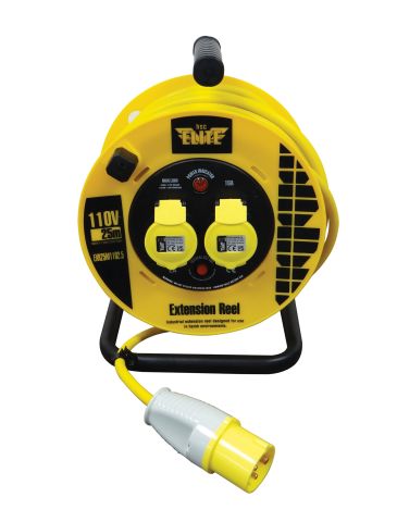 Elite 110 Volt 25 Metre 2.5mm Extension Reel EXR25M1102.5