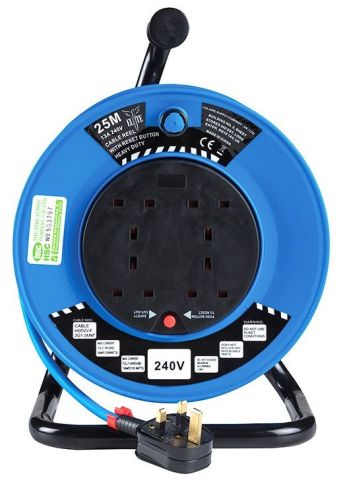 Elite 240 Volt 50 Metre 1.5mm Extension Reel EXR50M230