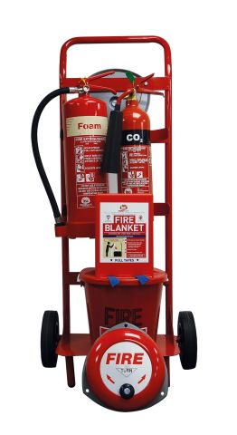 Mobile Fire Point Trolley Fluorine Free Foam & CO2 Extinguishers FPT3
