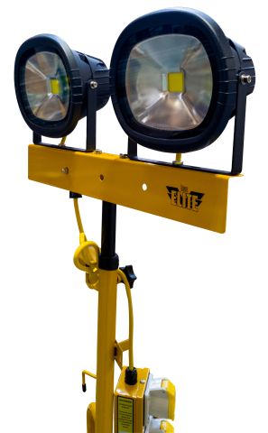 Elite 110 Volt LED 2 x 5500 Lumens Double Head c/w 2 x 16 Amp Power Take Off Sockets Fits Retractable Trip Frame LED35WRLHO