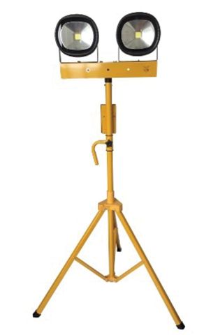Elite 110 Volt LED 2 x 5500 Lumens Double Head Work Light c/w Retractable Tripod Frame & Power Take Off LED35WRLDH