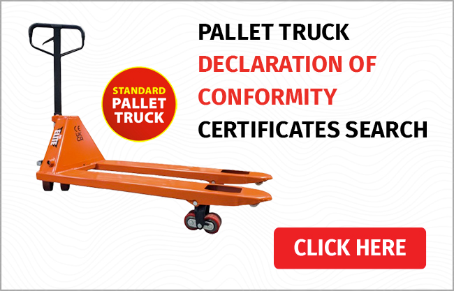 Pallet Truck Declaration Of Conformity Certificates Search